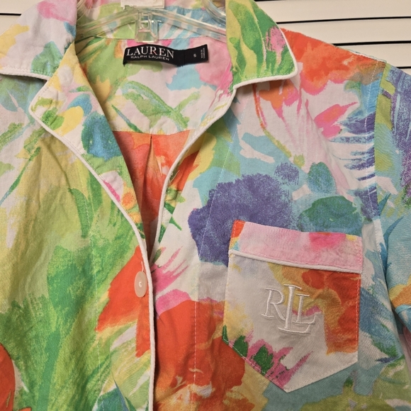 Ralph Lauren Short Sleeves Boxer Pajama Set Size Small - Picture 3 of 11